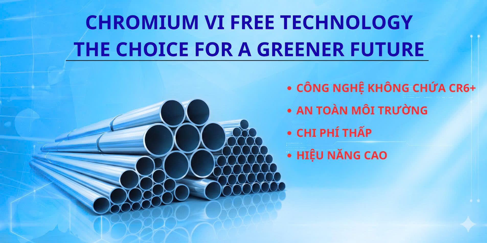 Chromium VI free technology promotional image
